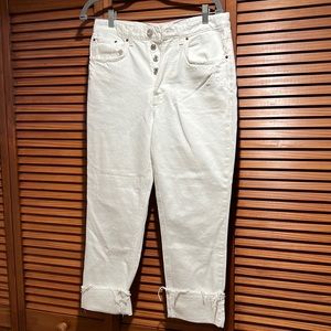 GRLFRND white denim jeans size 29. NWT.